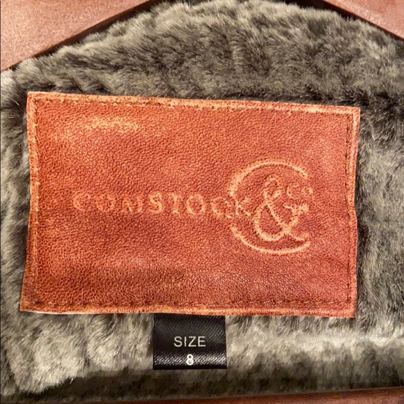 COMSTOCK & Co. Shearling Coat size 8. - Picture 7 of 10